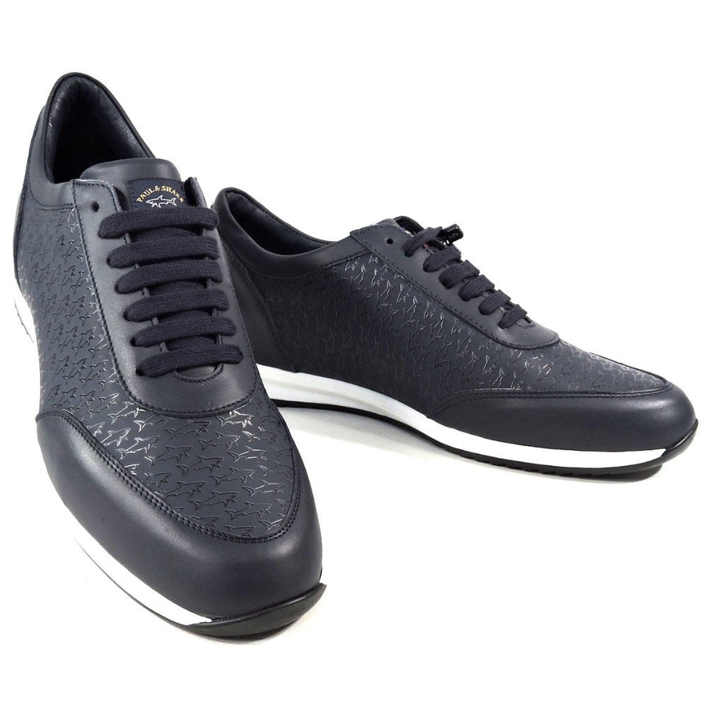 PAUL & SHARK 🇮🇹 BLUE LEATHER SNEAKERS